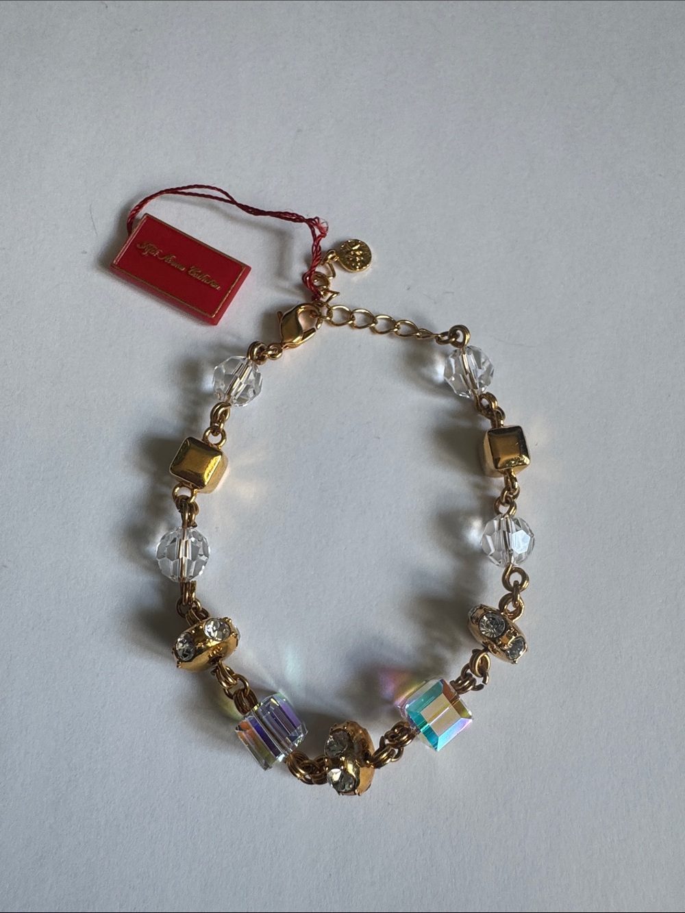 Vintage Fifth Avenue “Beyond Beautiful” Gold-tone/Crystal/Aurora Borealis